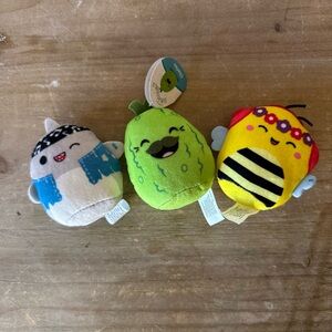McDonalds Squishmallows 2023/2025 Happy Meal Toy Gordon Sunny Charles Lot of 3